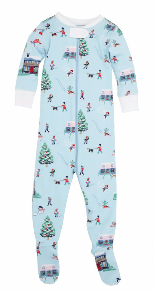 The Beaufort Bonnet Company - Kid's Knox's Night Night Footed Onesie