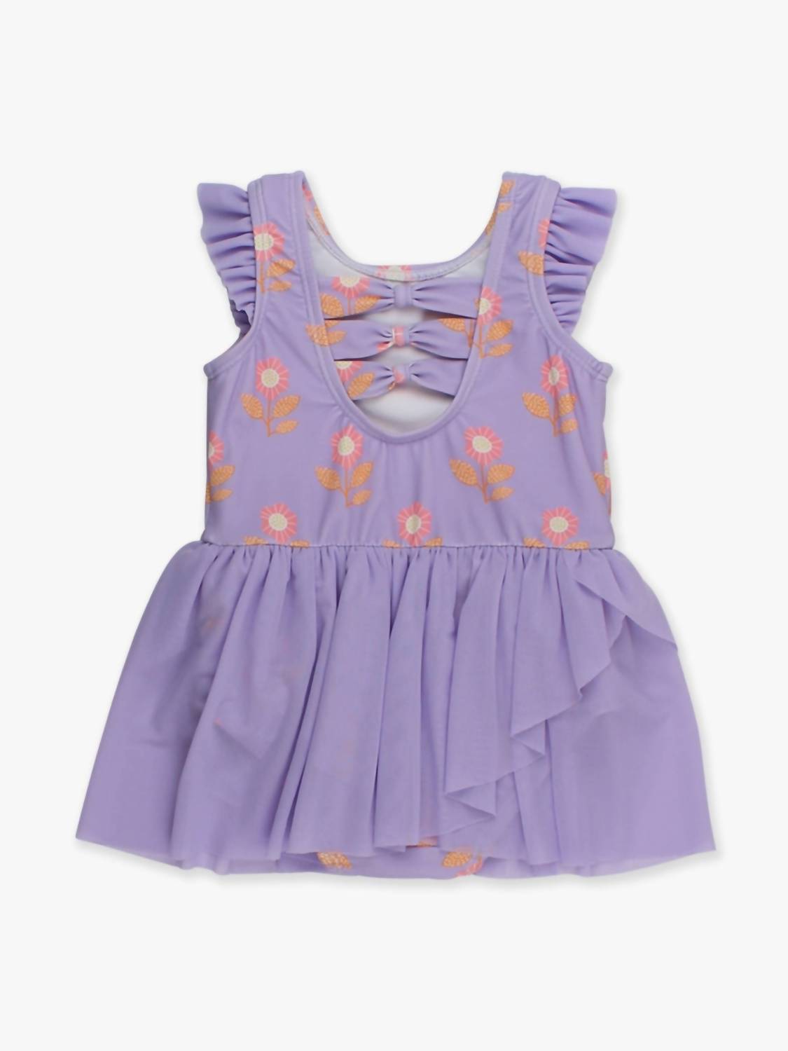Rufflebutts - Petunia Petals Flutter Sleeve Dance & Gymnastics Leotard