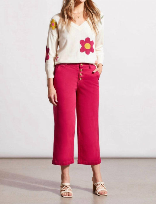 Tribal - Audrey Button Fly Wide Leg Jeans