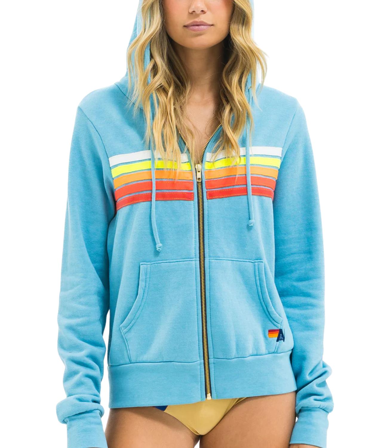Aviator Nation - 5 Stripe Zip Hoodie