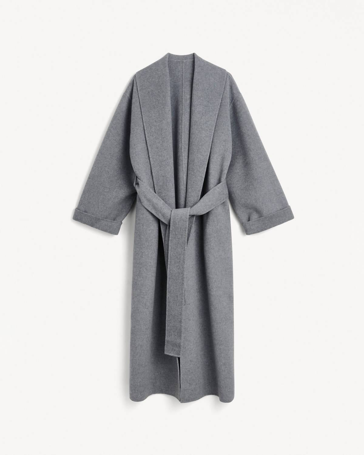 BY MALENE BIRGER Women's Trullem Belted Wool Coat in grey - women's jacket - view 4