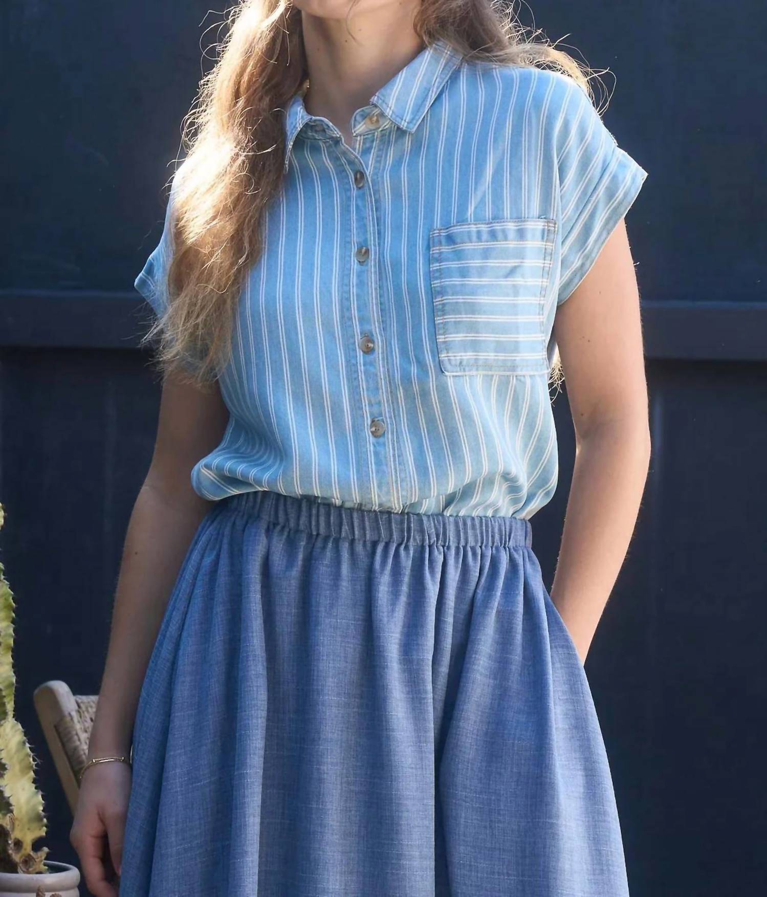 Blu Pepper - Bayside Button Down Top