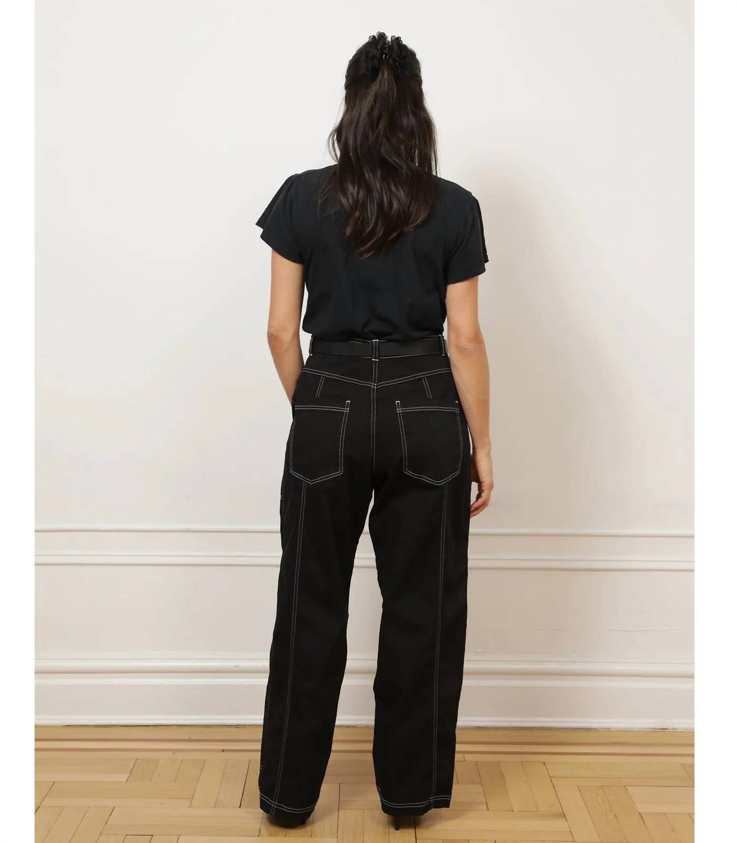 Loup Jane Carpenter Pants in black - women's pants - view 4