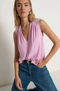 Nation Ltd - Selma V-Neck Tank Lilac