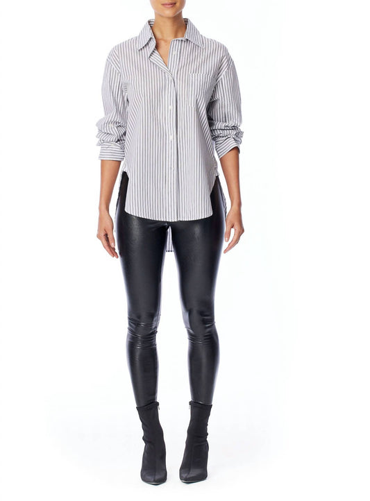 Lblc The Label - Iris Stripe Button Up Shirt