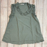 Jodifl - Women's Sleeveless Ruffle Top