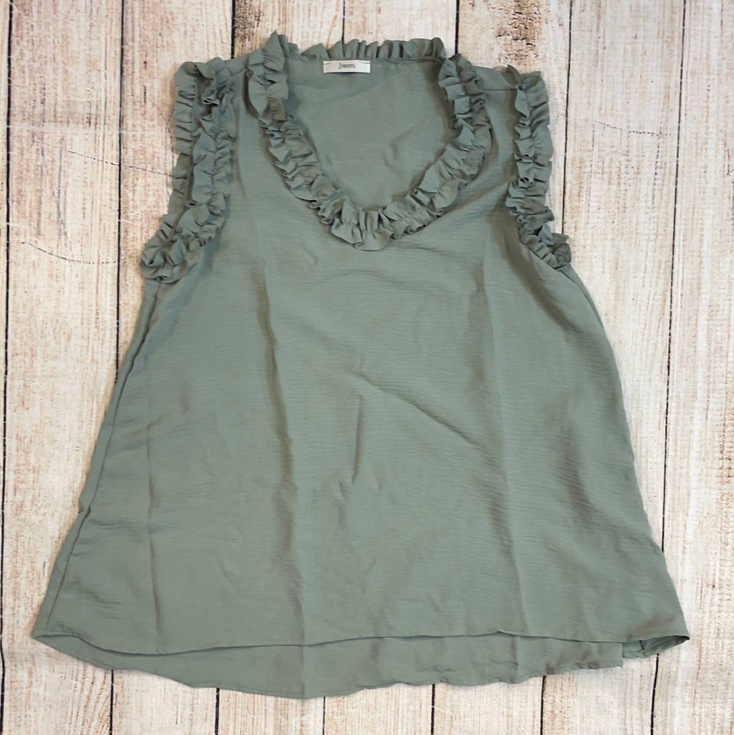 Jodifl - Women's Sleeveless Ruffle Top