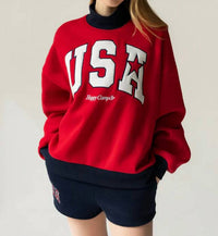 The Happy Camp3R - Usa Mockneck Sweatshirt
