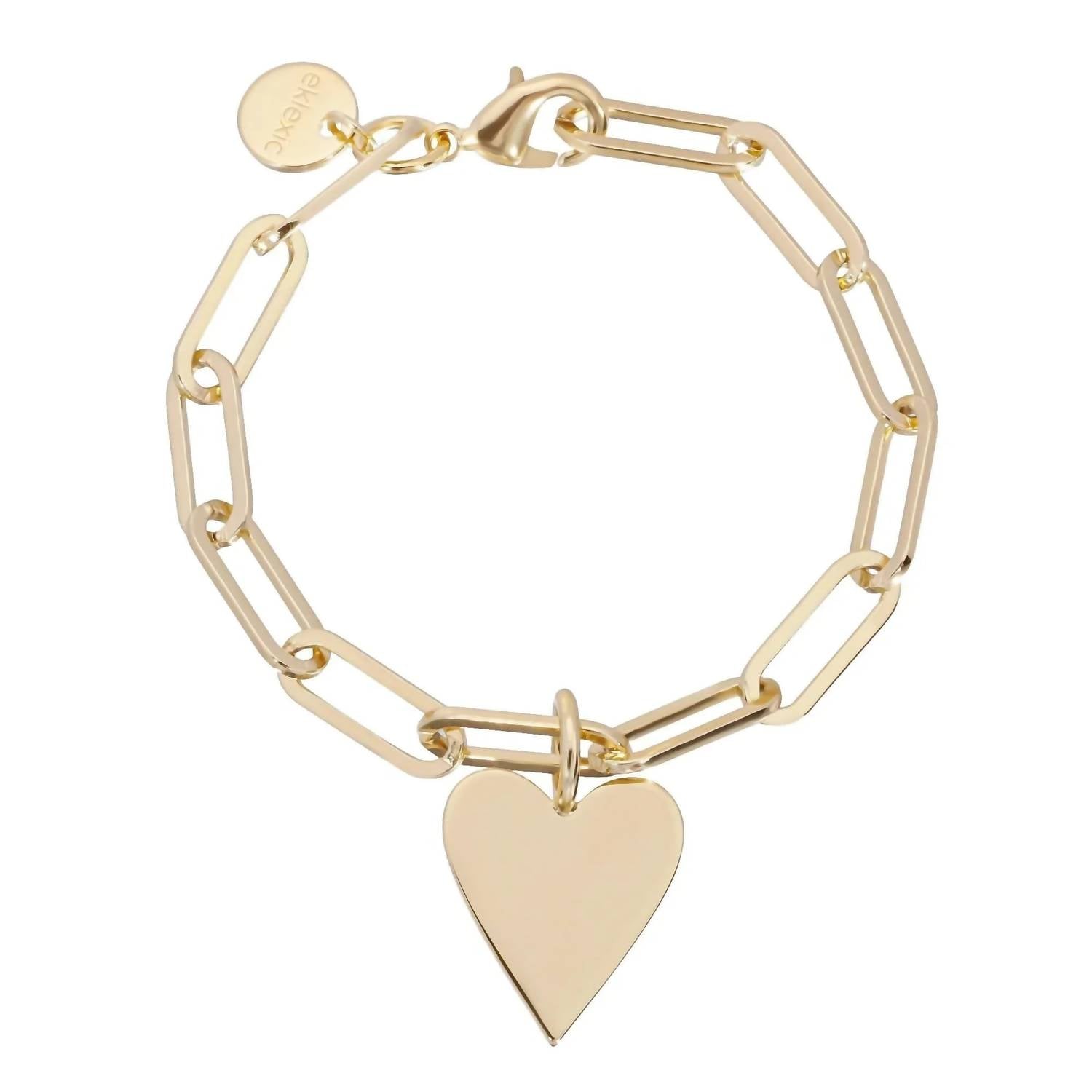 Eklexic - Women's Medium Helena & Large Elongated Link Chain Bracelet