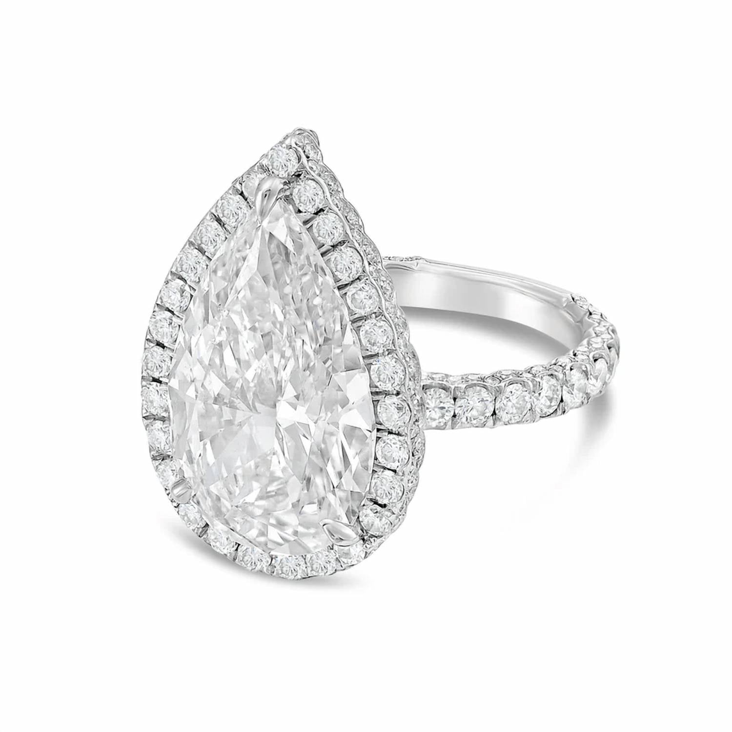 Diana M Jewels - Women's Pear Lab-Grown Diamond Fashion Ring (4.50 Ct) - Signature