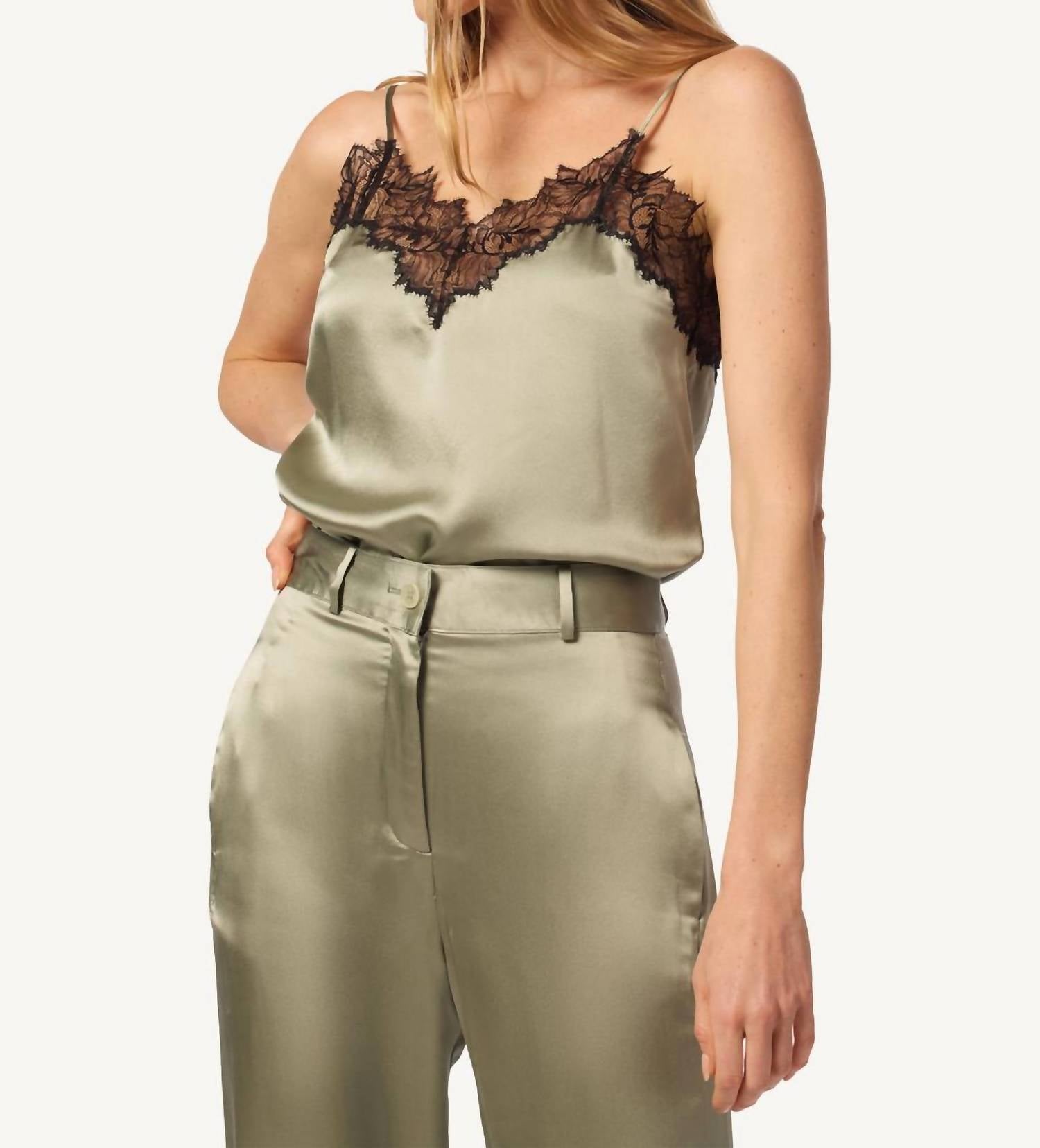 Sablyn - Lace Trim Cami Top