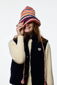 Powder Puff Collection - High Collar Boxy Quilted Vest