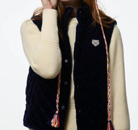 Powder Puff Collection - High Collar Boxy Quilted Vest