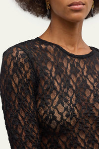 Frame - Mesh Lace Crewneck