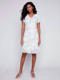 Charlie B - Lotus Floral Cap Dress