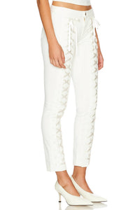 Loveshackfancy - Doro Lace Up Bow Pants