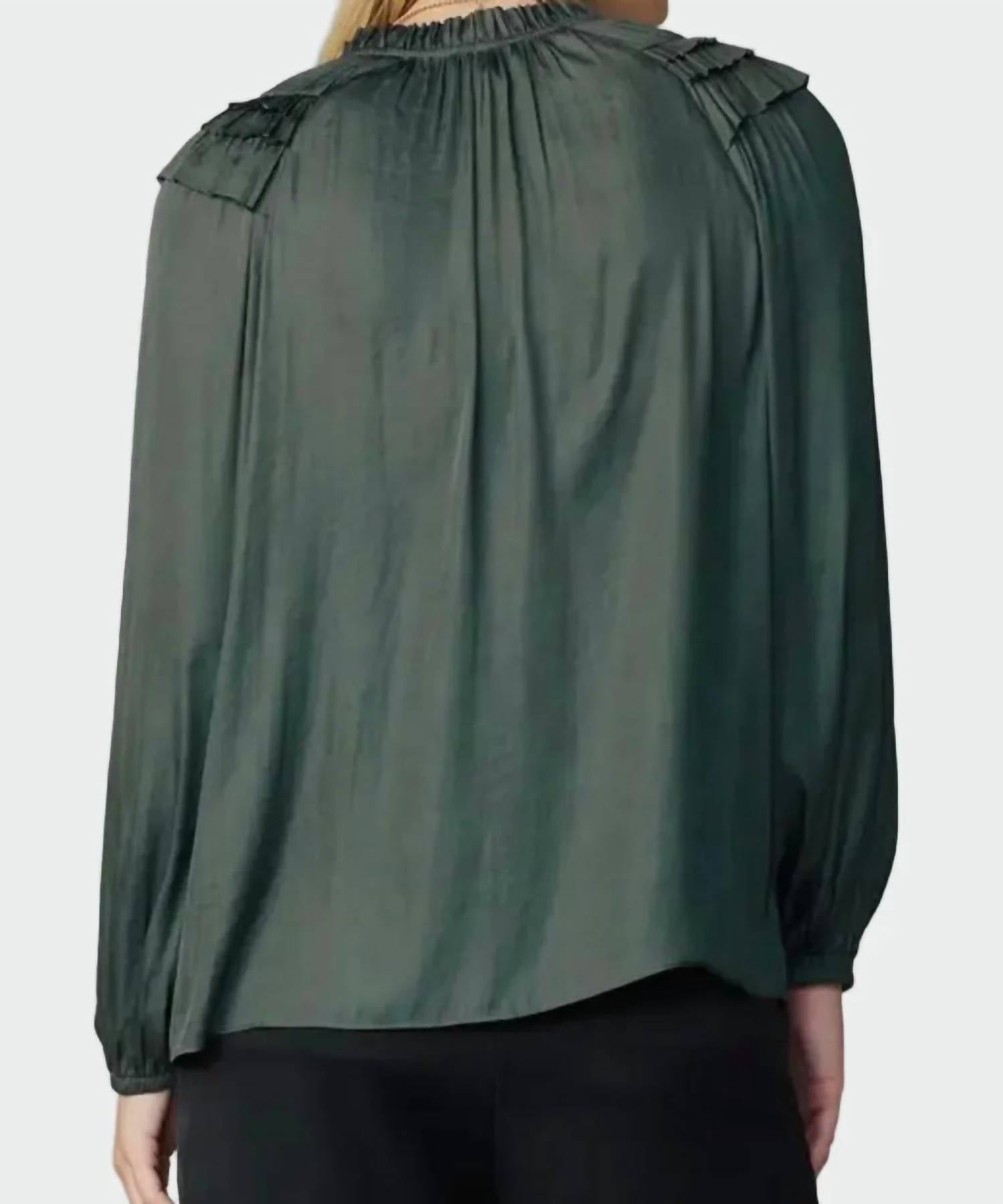 Current Air - Shoulder Ruffled Detail Blouse