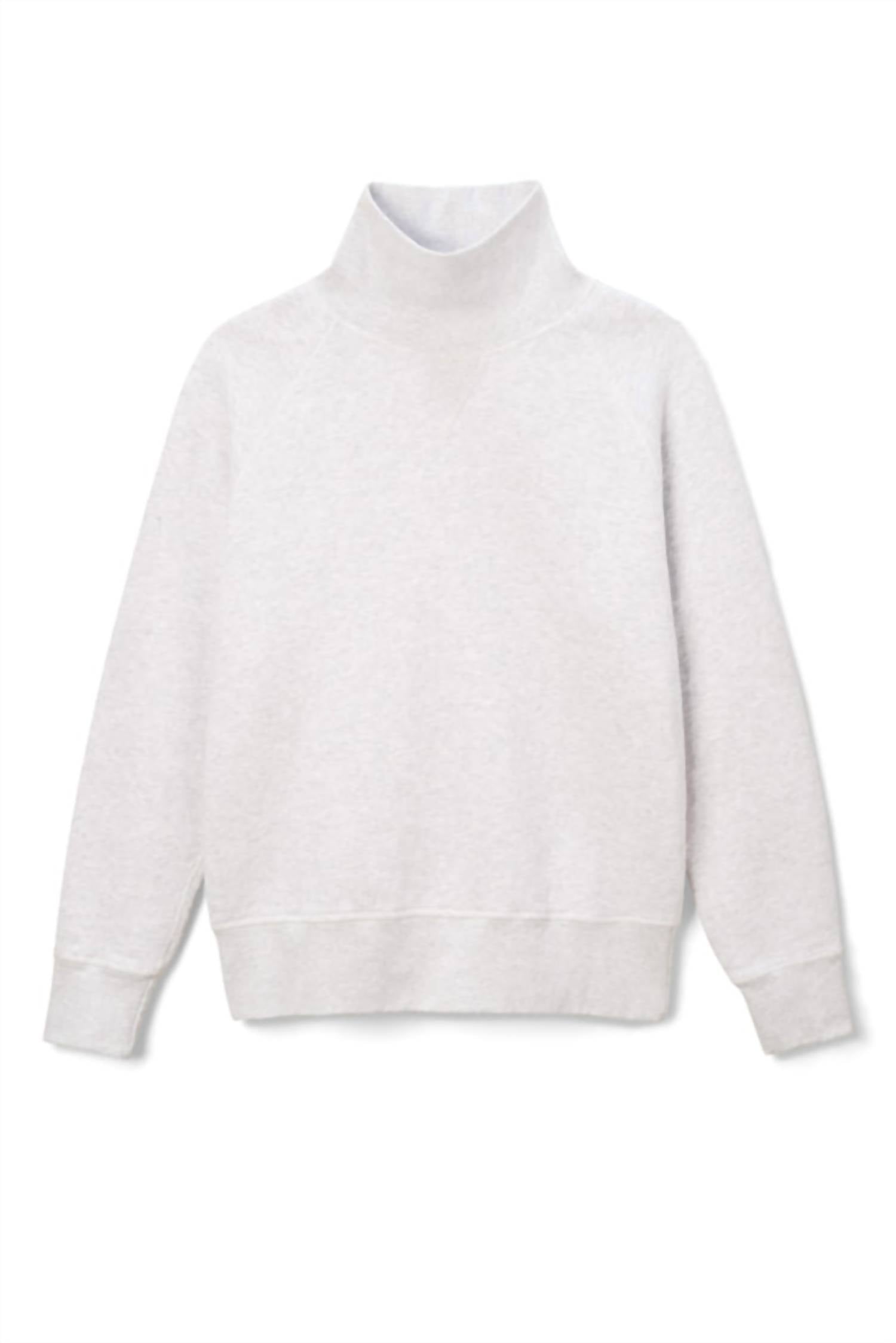 Nux - Faris Oversized Pullover Turtleneck Top