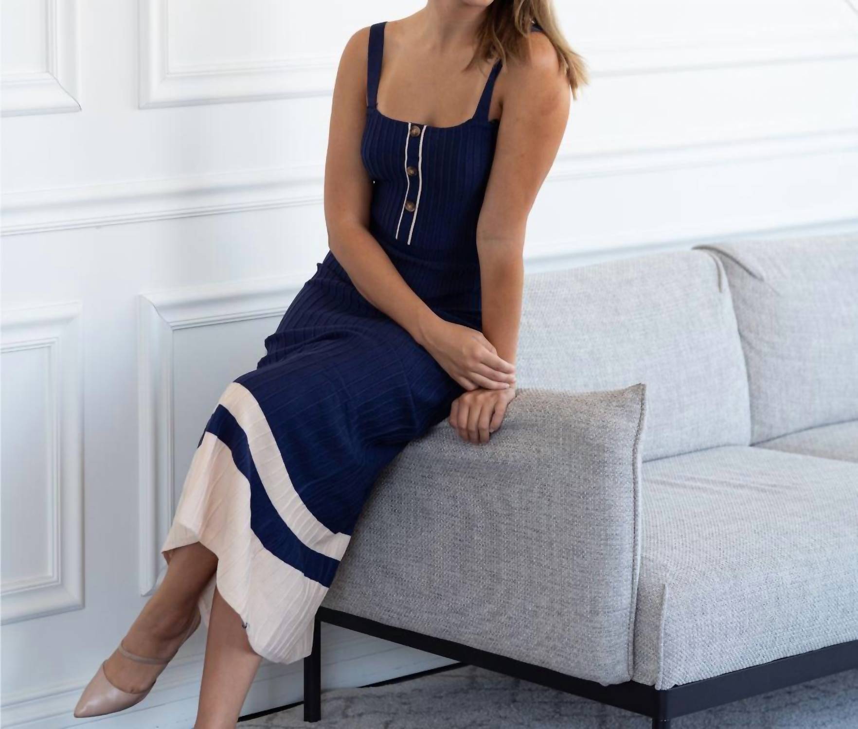 One And Only Collective - Victoria Ribbed Maxi Dress