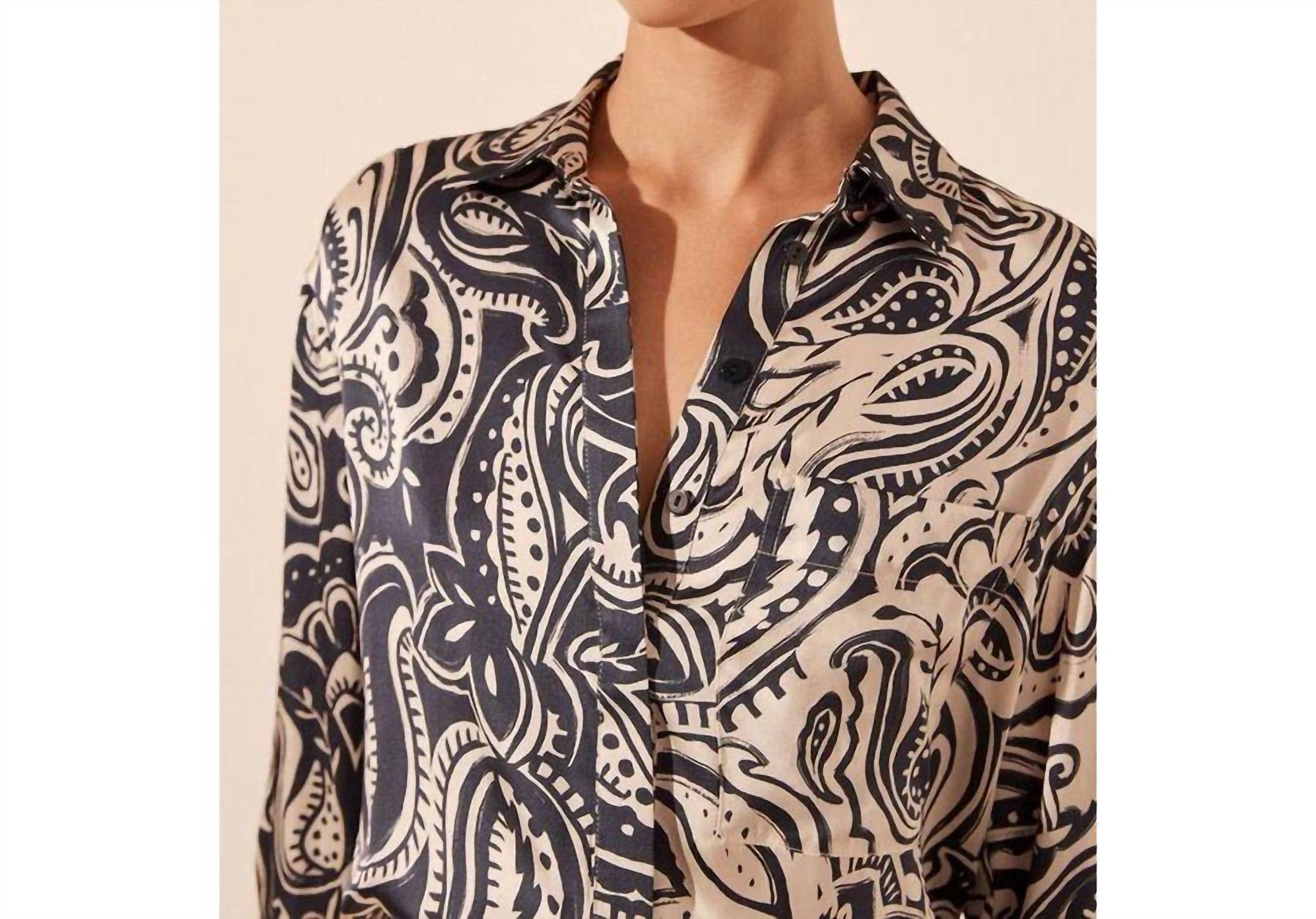 Shona Joy - ANTHEA SILK RELAXED SHIRT