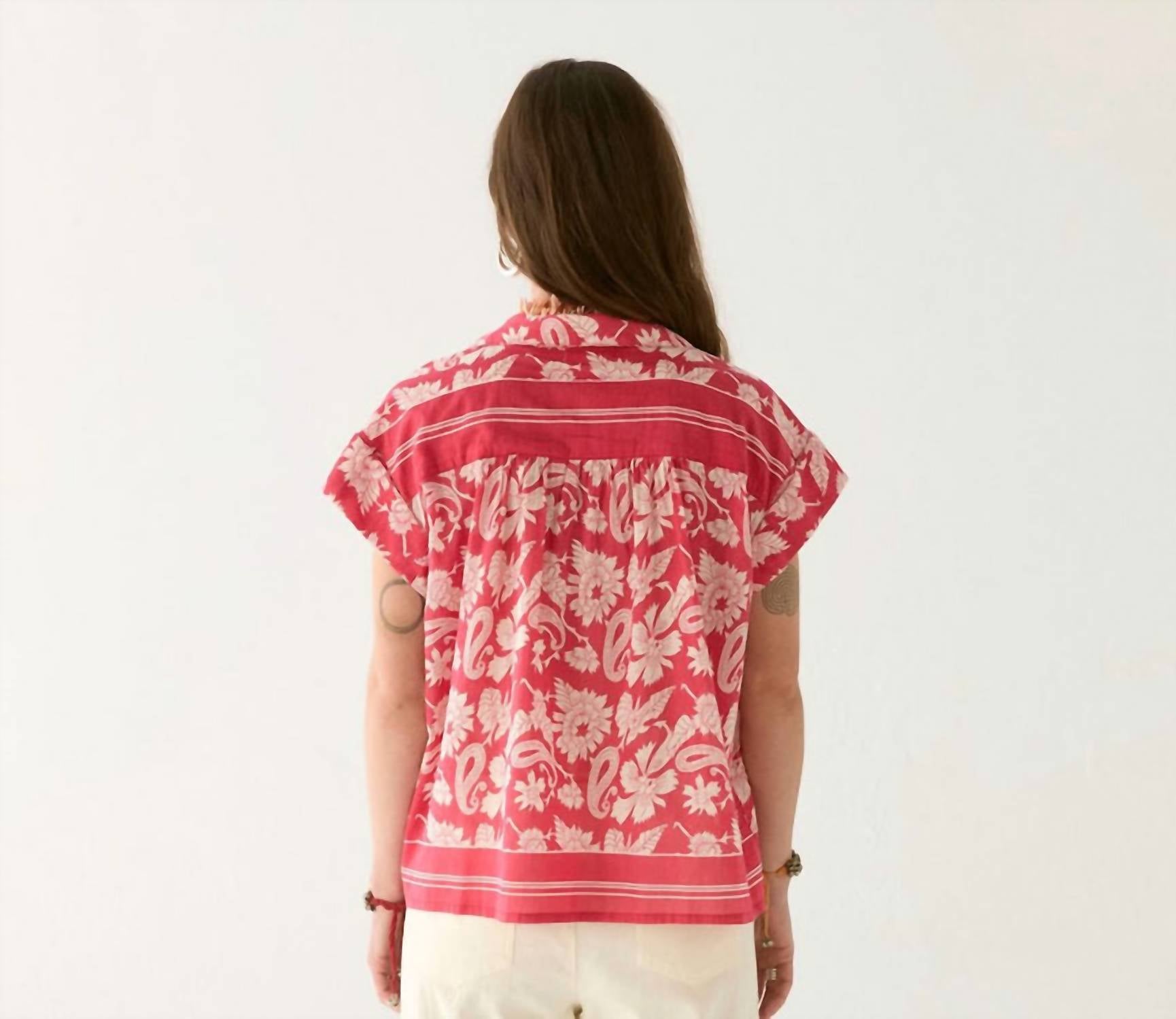 Maison Hotel - Bobby Cap Sleeve Blouse