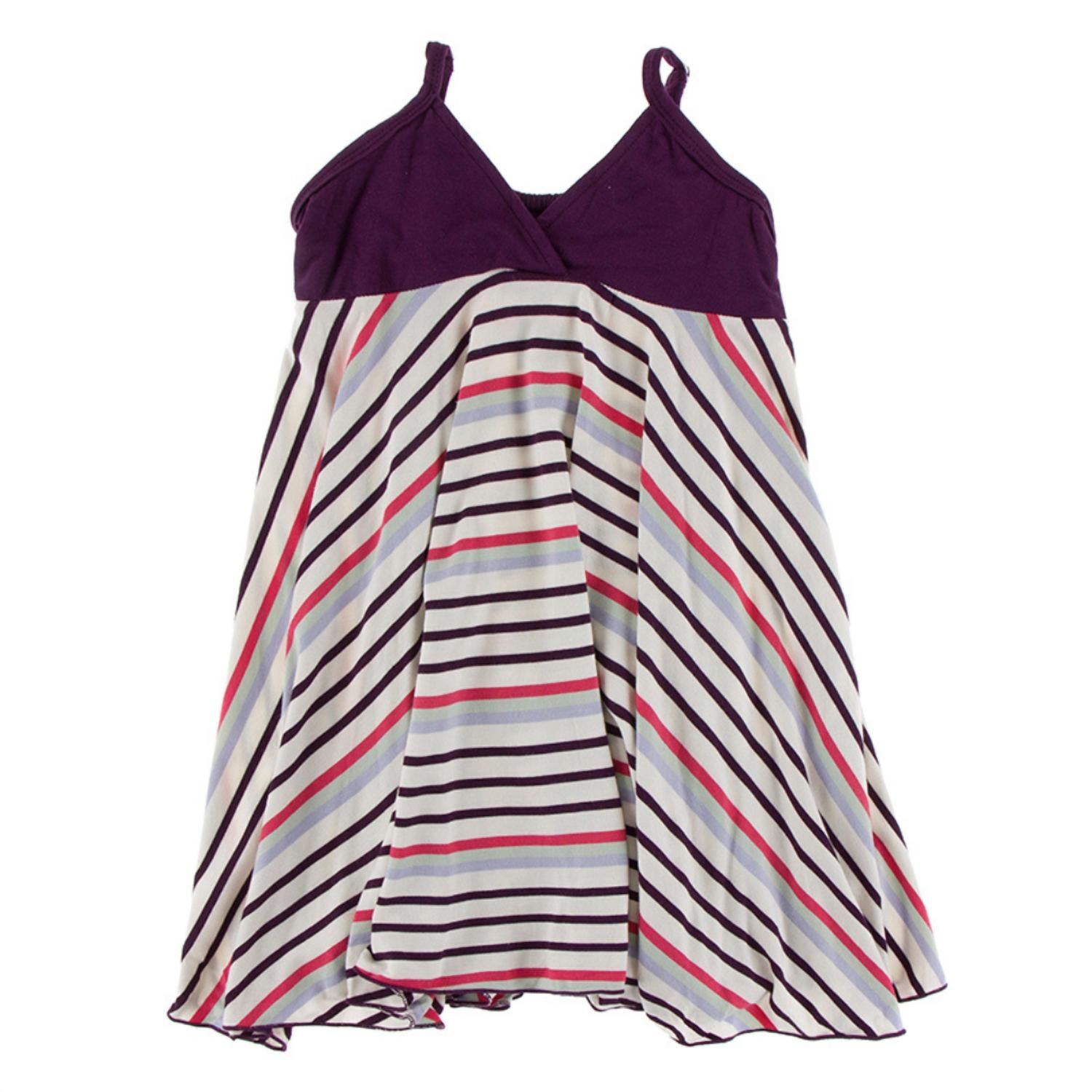 Kickee - Girls' Bamboo Print Spaghetti Strap Dress