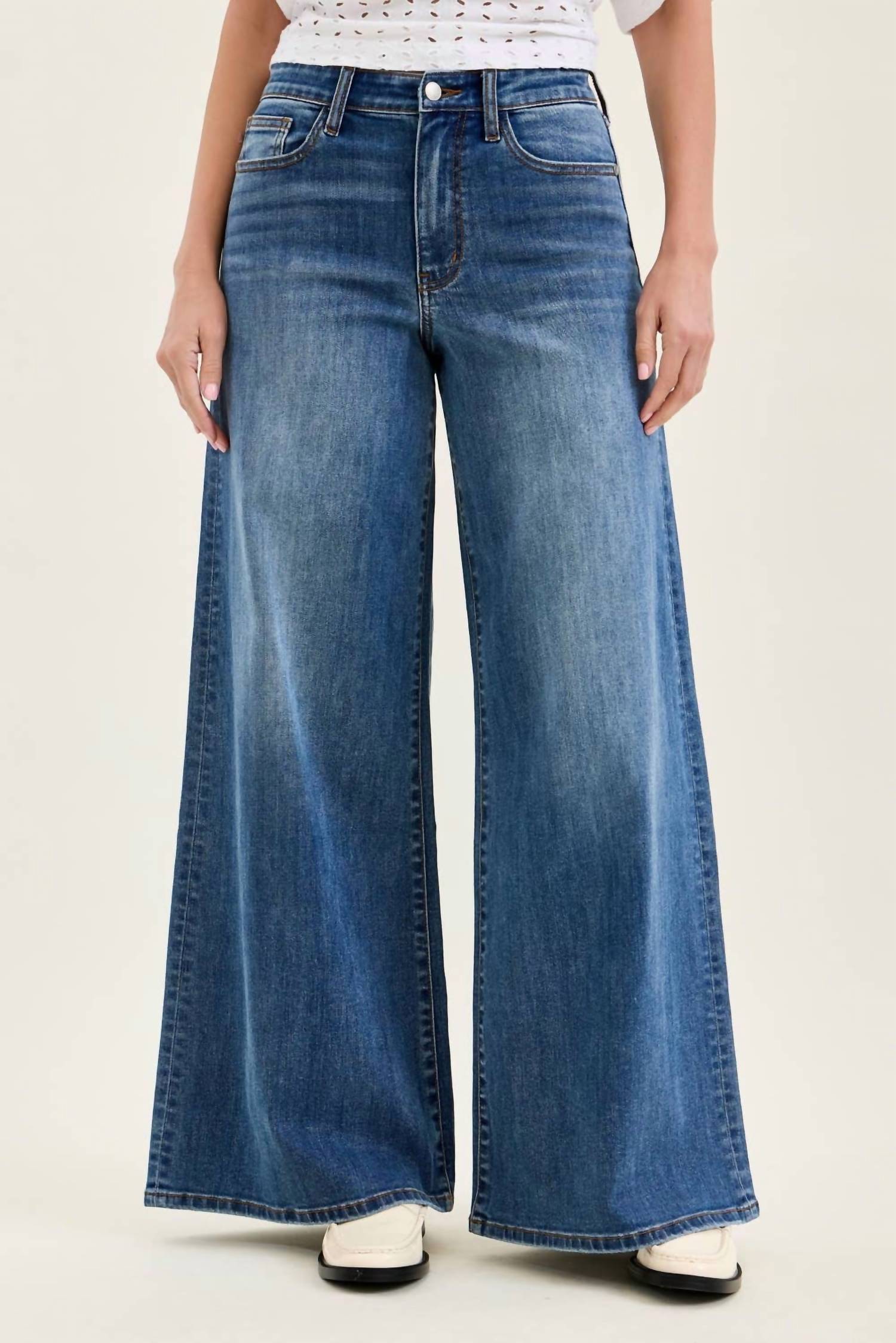Judy Blue - Penny Palazzo Leg High Waist Jean