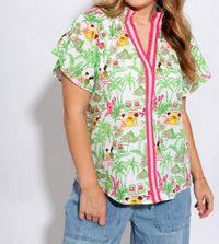 Thml - Vacation Scene Print Top