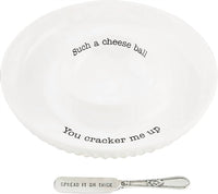 Mudpie - Cheeseball and Cracker Dish