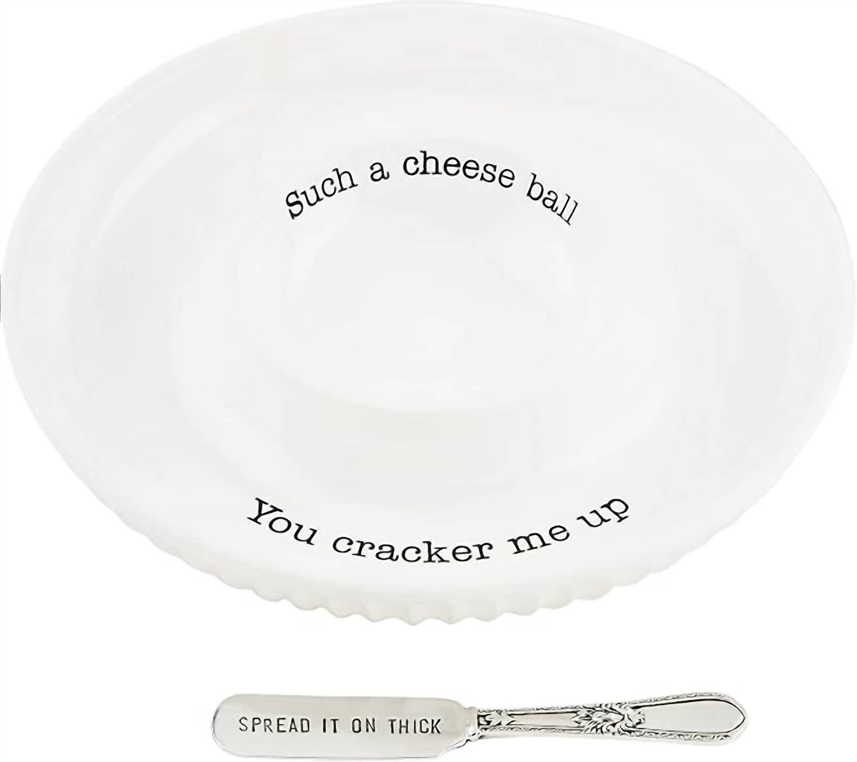 Mudpie - Cheeseball and Cracker Dish