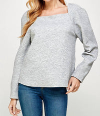 See And Be Seen - Women's Just A Puff Textured Top