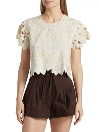 Marie Oliver Pelumi Top in crystal - women's shirt