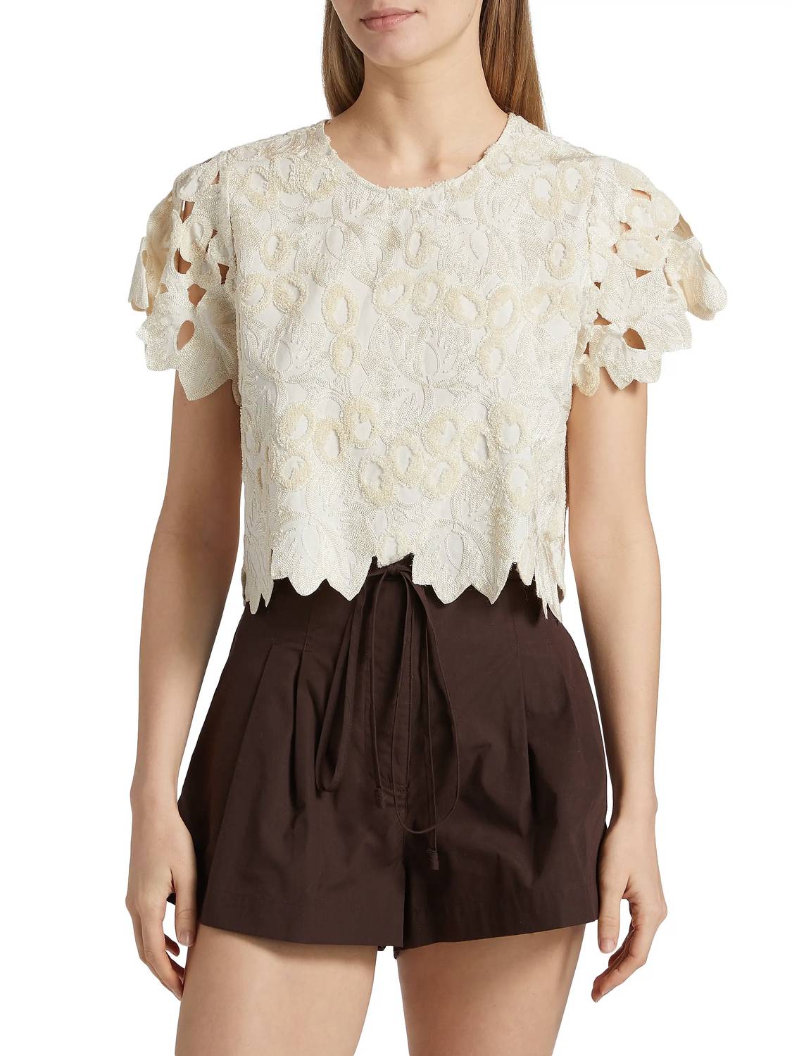 Marie Oliver Pelumi Top in crystal - women's shirt