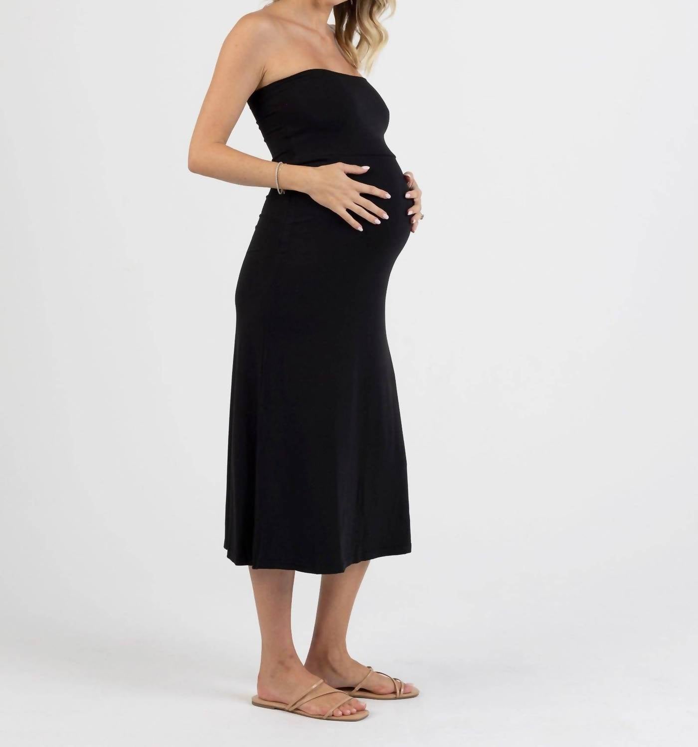 Angel Maternity - Colette Maternity 2 In 1 Maxi Skirt-dress