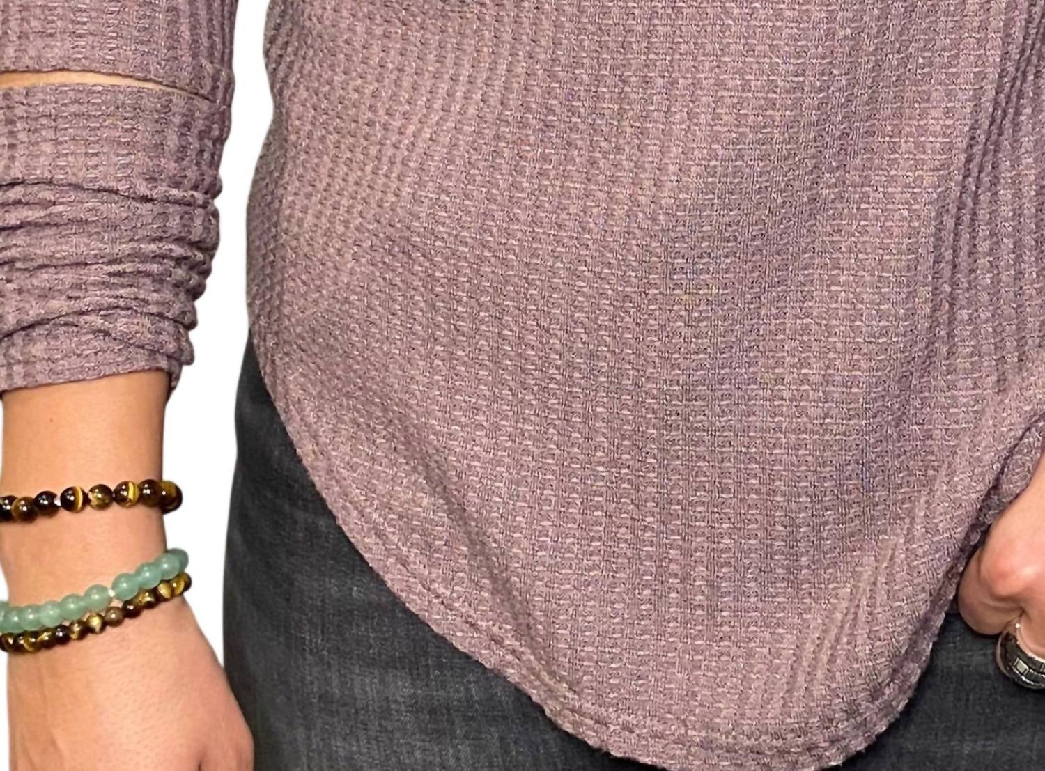Chaser - Thermal Cutout Sleeve Top