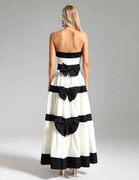 Productseeker Black and White Strapless Dress - women's dress - view 4