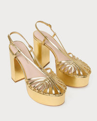 Loeffler Randall - Women's Isabella Leather Platform Sandals