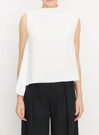 Vince - A-line Asymmetrical Draped Top