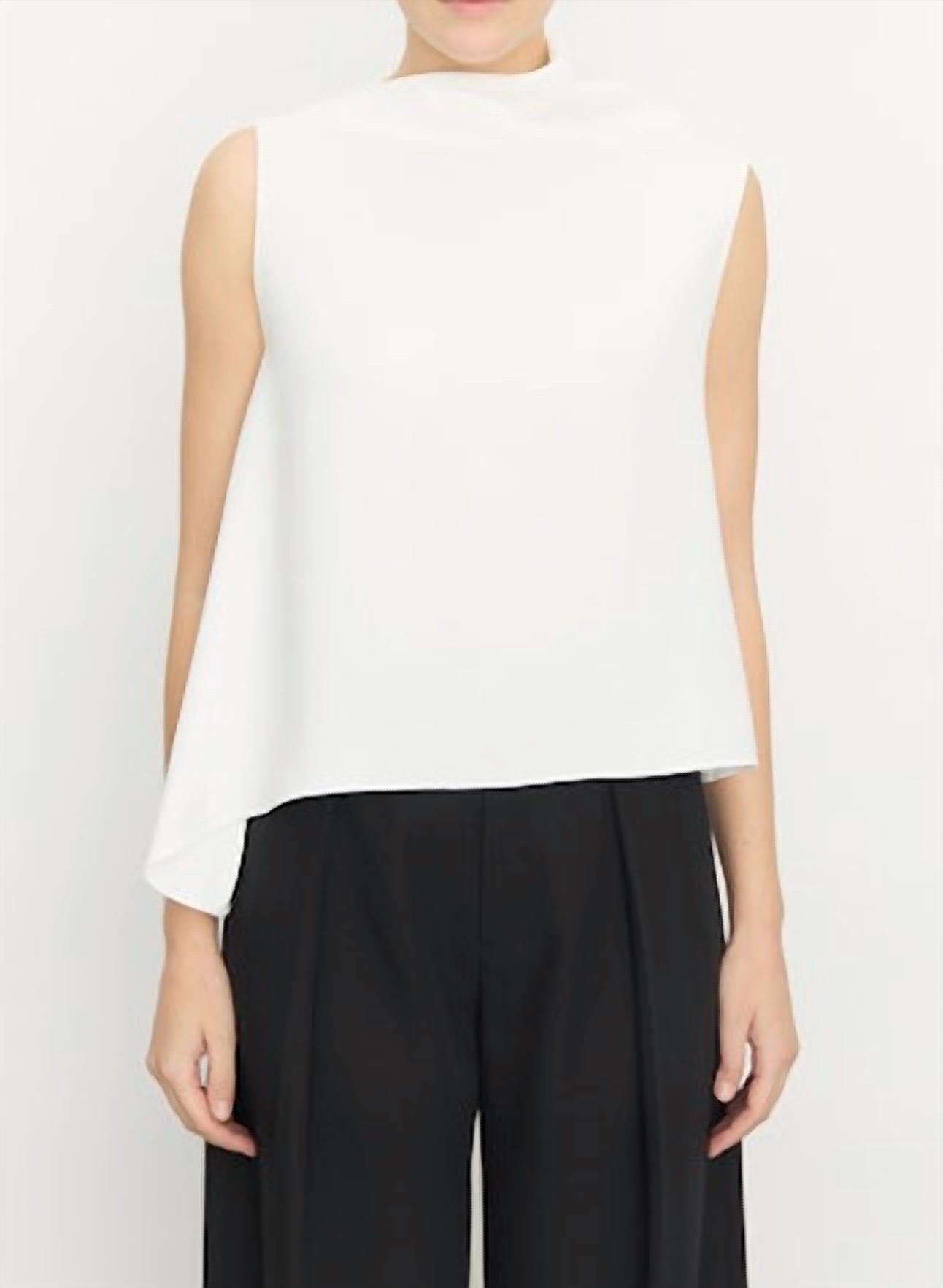 Vince - A-line Asymmetrical Draped Top