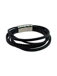 Unknown - Women's Braided Leather Wrap Bracelet