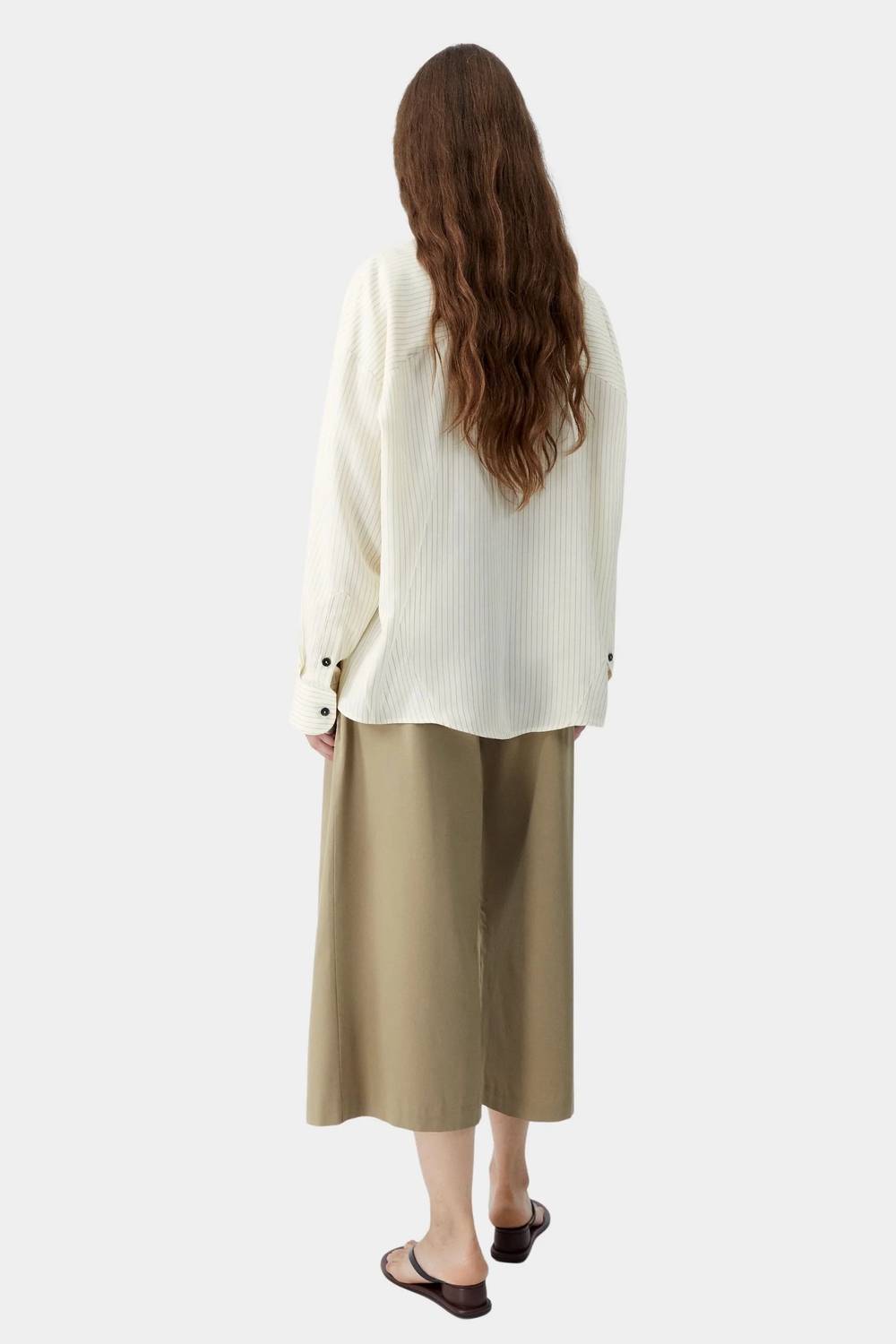 Cordera - Oversized Pencil Striped Shirt