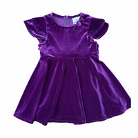 Florence Eiseman - Girls Bow Stretch Velvet Dress