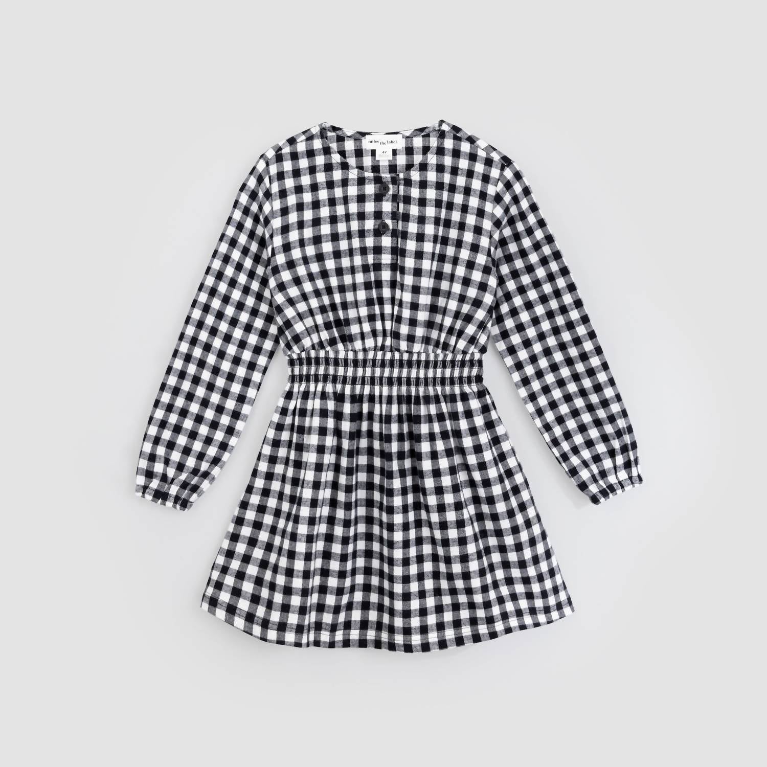Miles The Label - Kid's Checkered Flannel Dress