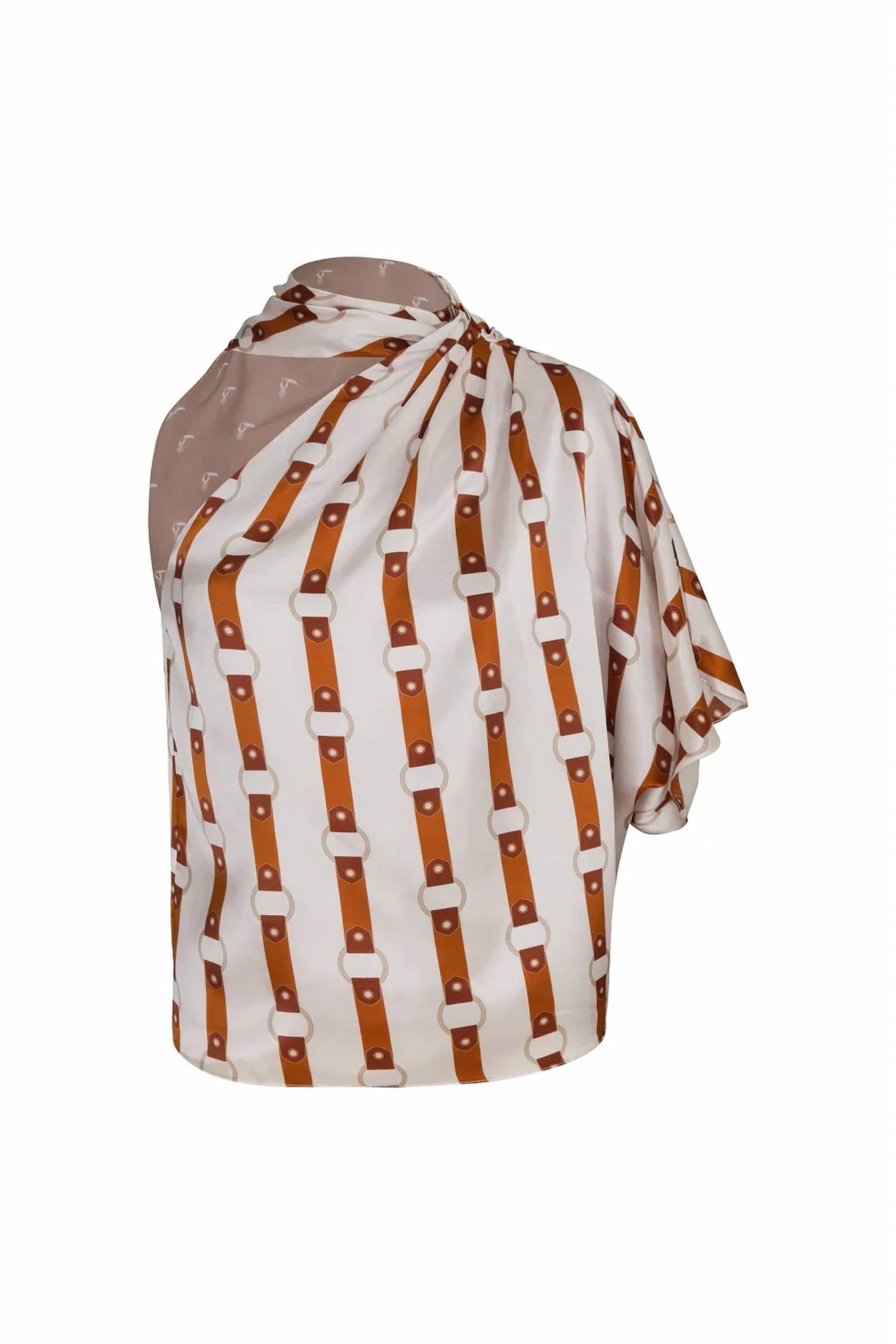 Juan De Dios - Women's Chiminango Satin Silk Blouse