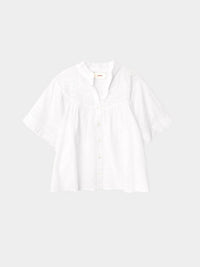 XIRENA Mae Shirt in white - women's blouse - alternate view