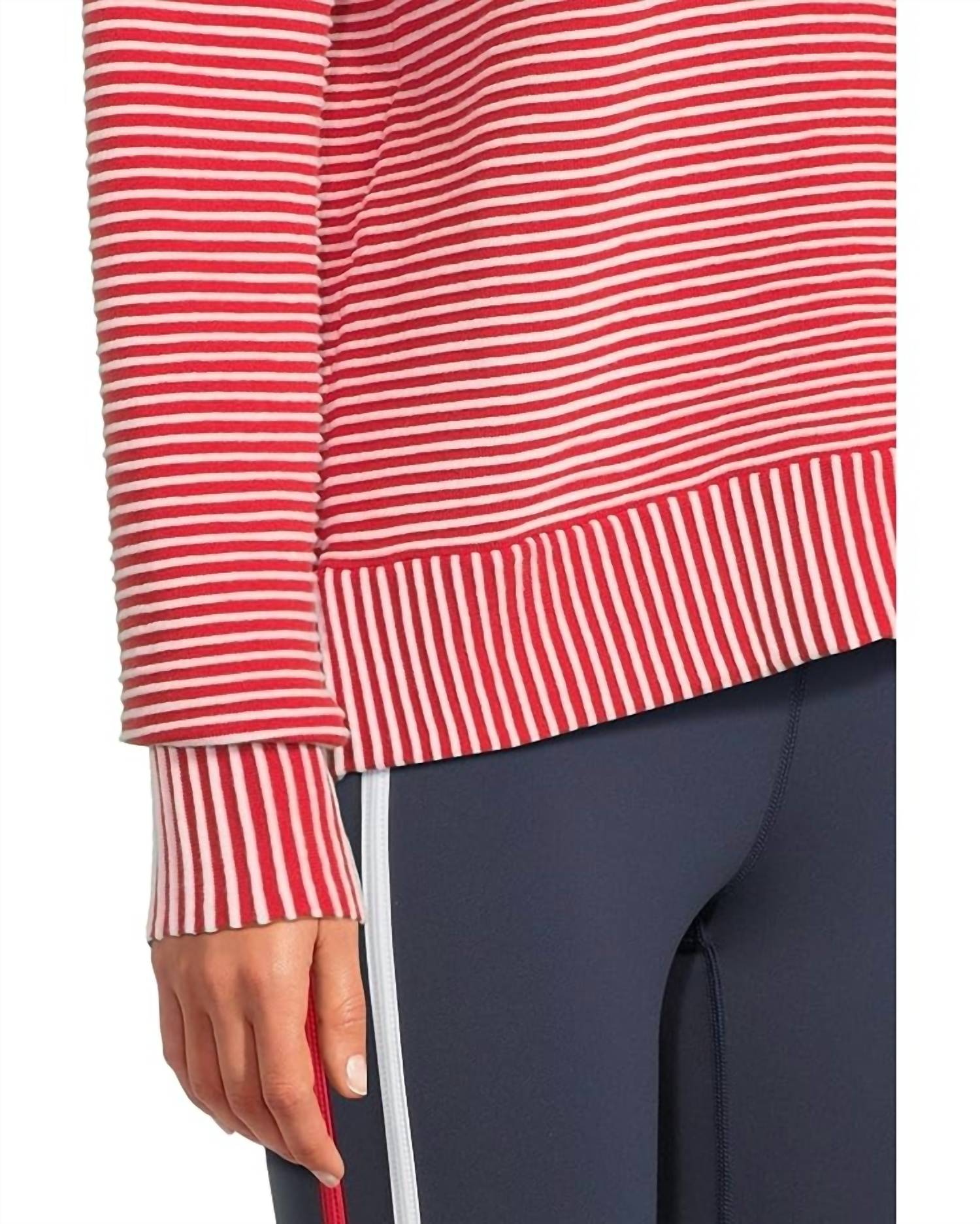 Beach Riot Occulus Crewneck Sweater in peppermint two tone - women's sweater - view 4