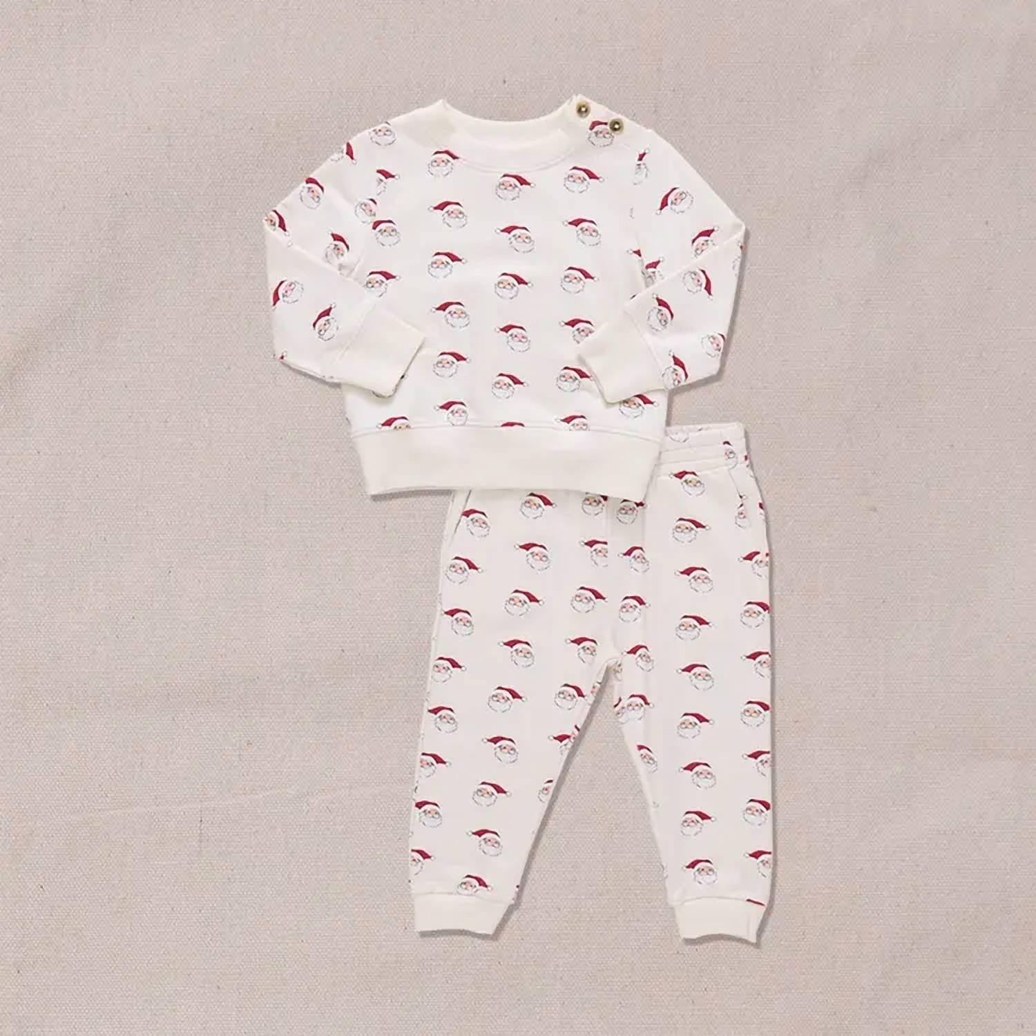 PINK CHICKEN Jax Jogger Set in mini santa - kids' sleepwear - view 4