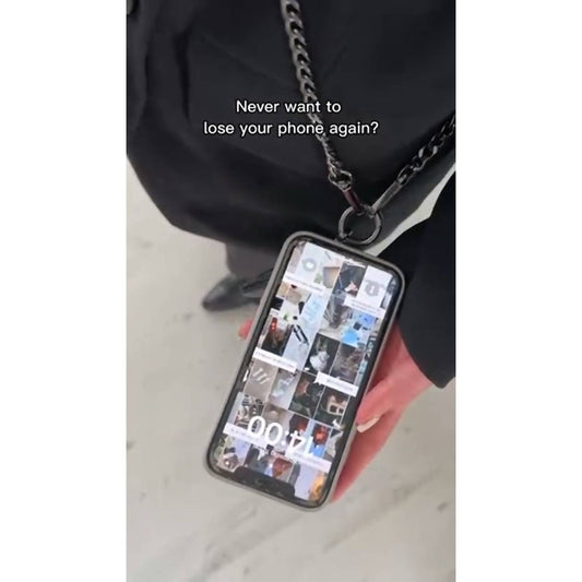 Save The Girls - Women's Clip & Go Phone Purse Crossbody Chain Strap Zippered Pouch