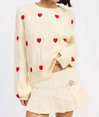 Mint Exclusives - Mi Amour Embroidered Crew Sweater