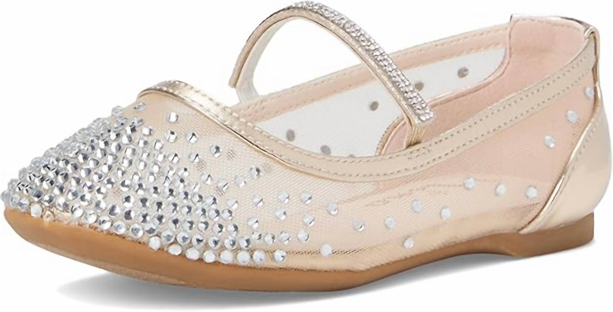 Nina - Girls Kira Mesh With Rhinestones Shoes